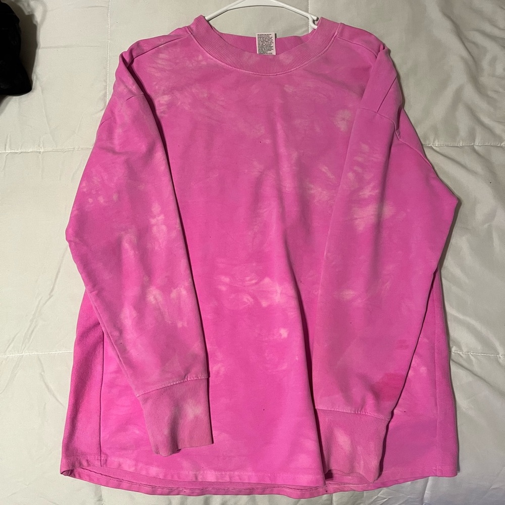 Pink athletic sweatshirt